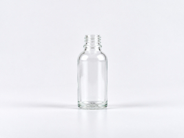 Klarglasflasche 30 ml – DIN18 – ohne Verschluss